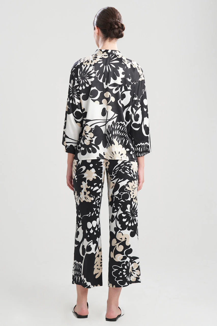 Soleil-Printed Matte Satin PJ - Image 2