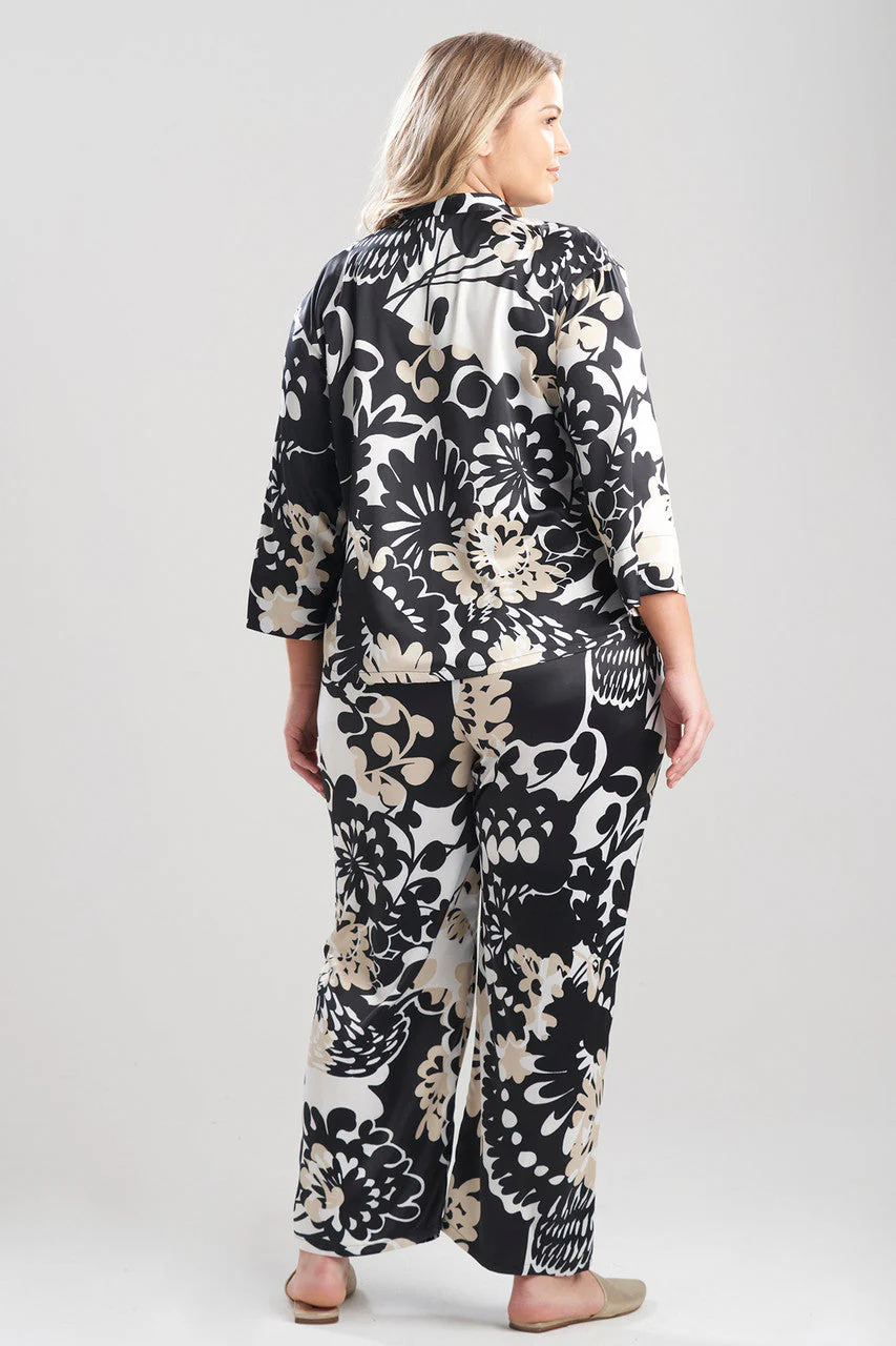 Soleil-Printed Matte Satin PJ - Image 3
