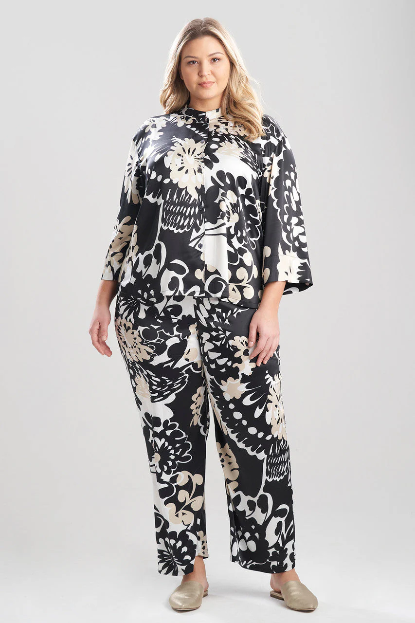 Soleil-Printed Matte Satin PJ - Image 4