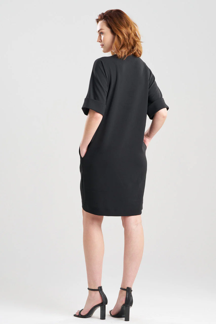 Solid Knit Crepe T-Shirt Dress - Image 2
