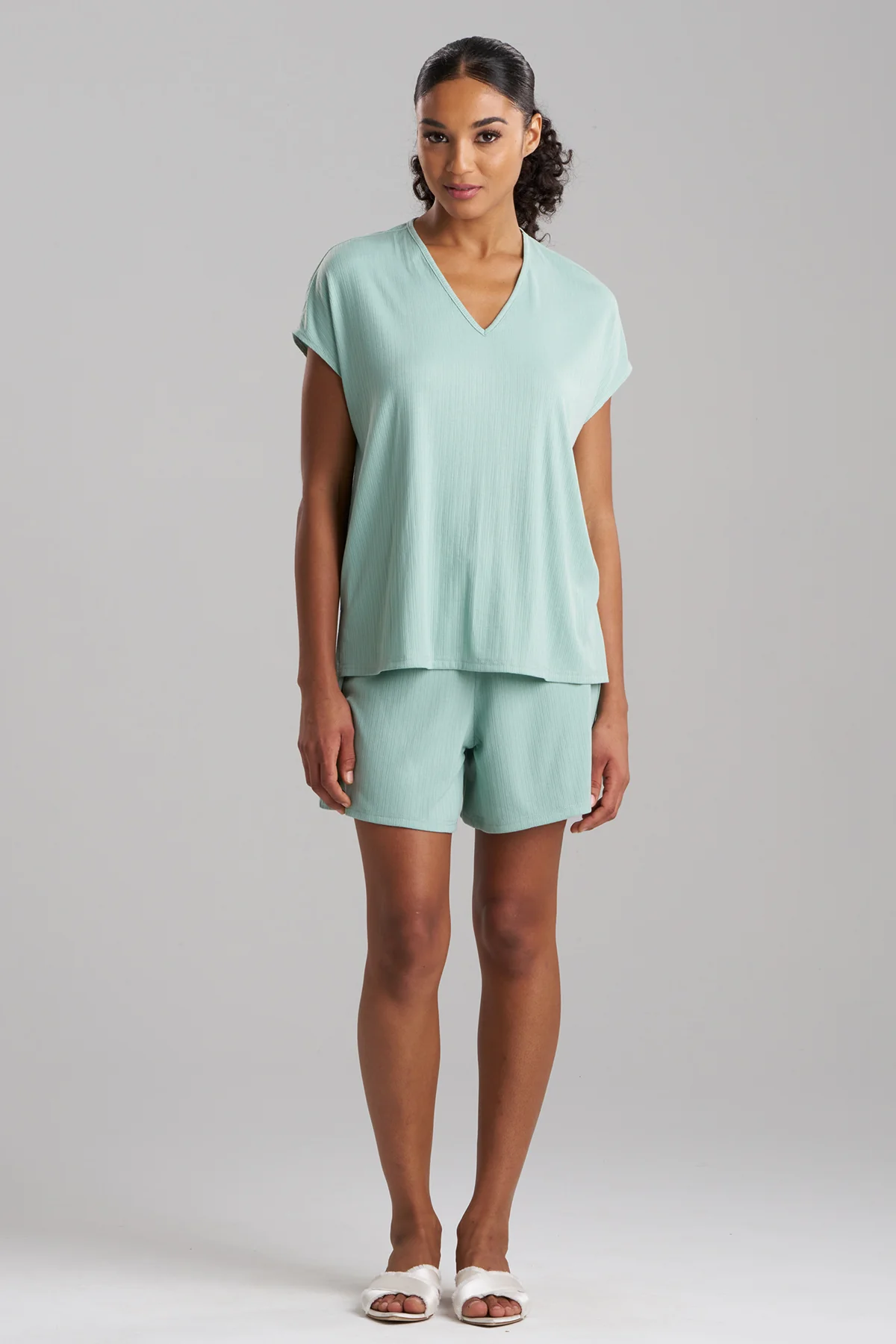 Soothe Rib T-Shirt Short Set