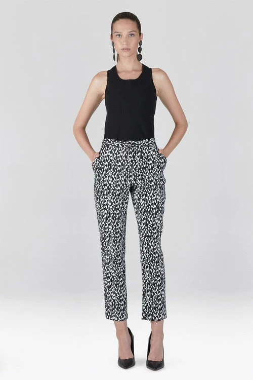 Stencil Vine Jacquard Ankle Pants - Image 13