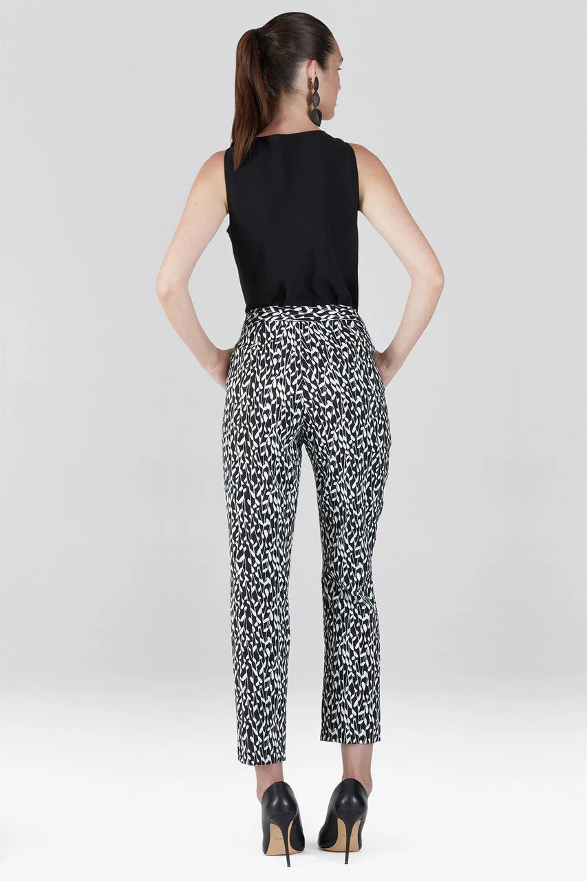 Stencil Vine Jacquard Ankle Pants - Image 3