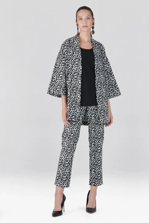 Stencil Vine Jacquard Kimono Topper - Image 4