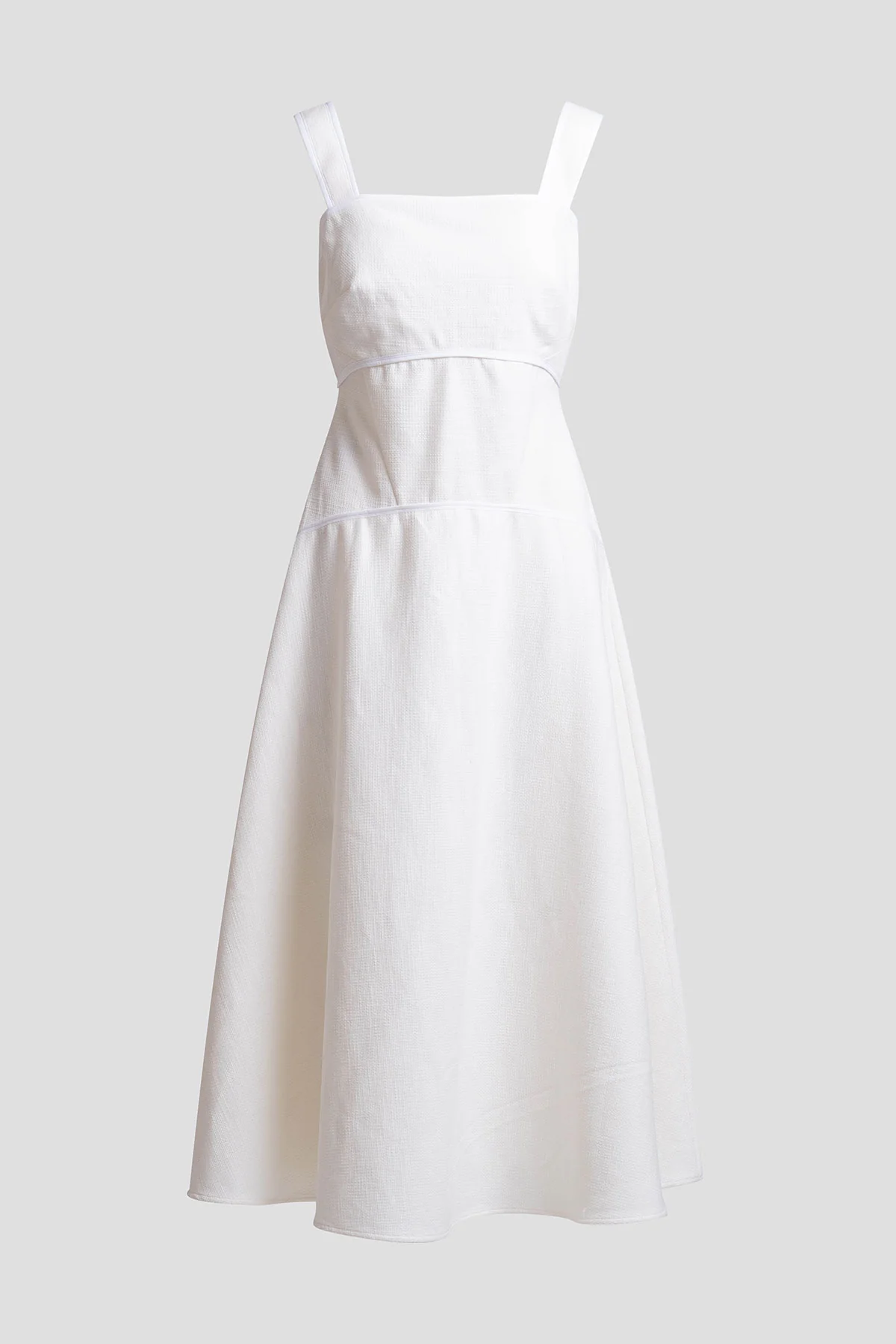Stretch Basketweave Cotton Sundress - Image 7