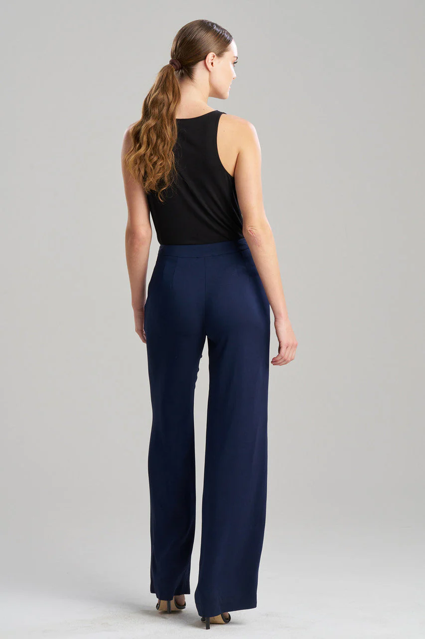 Stretch Crepe Straight Leg Pants - Image 2