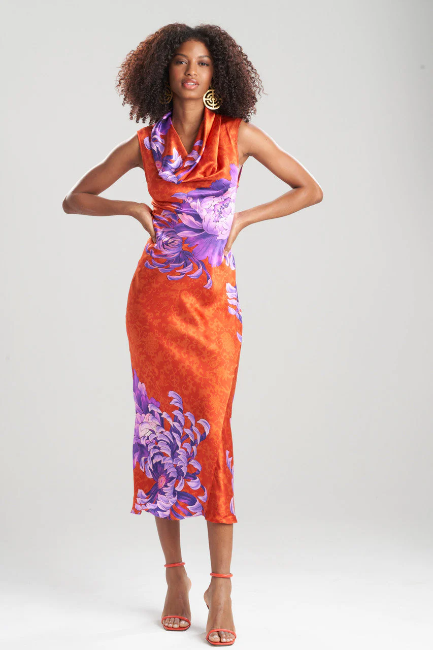 Sumida Charmeuse Deep Cowl Silk Gown - Image 2