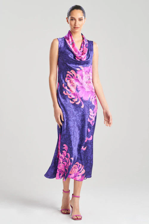 Sumida Charmeuse Deep Cowl Silk Gown