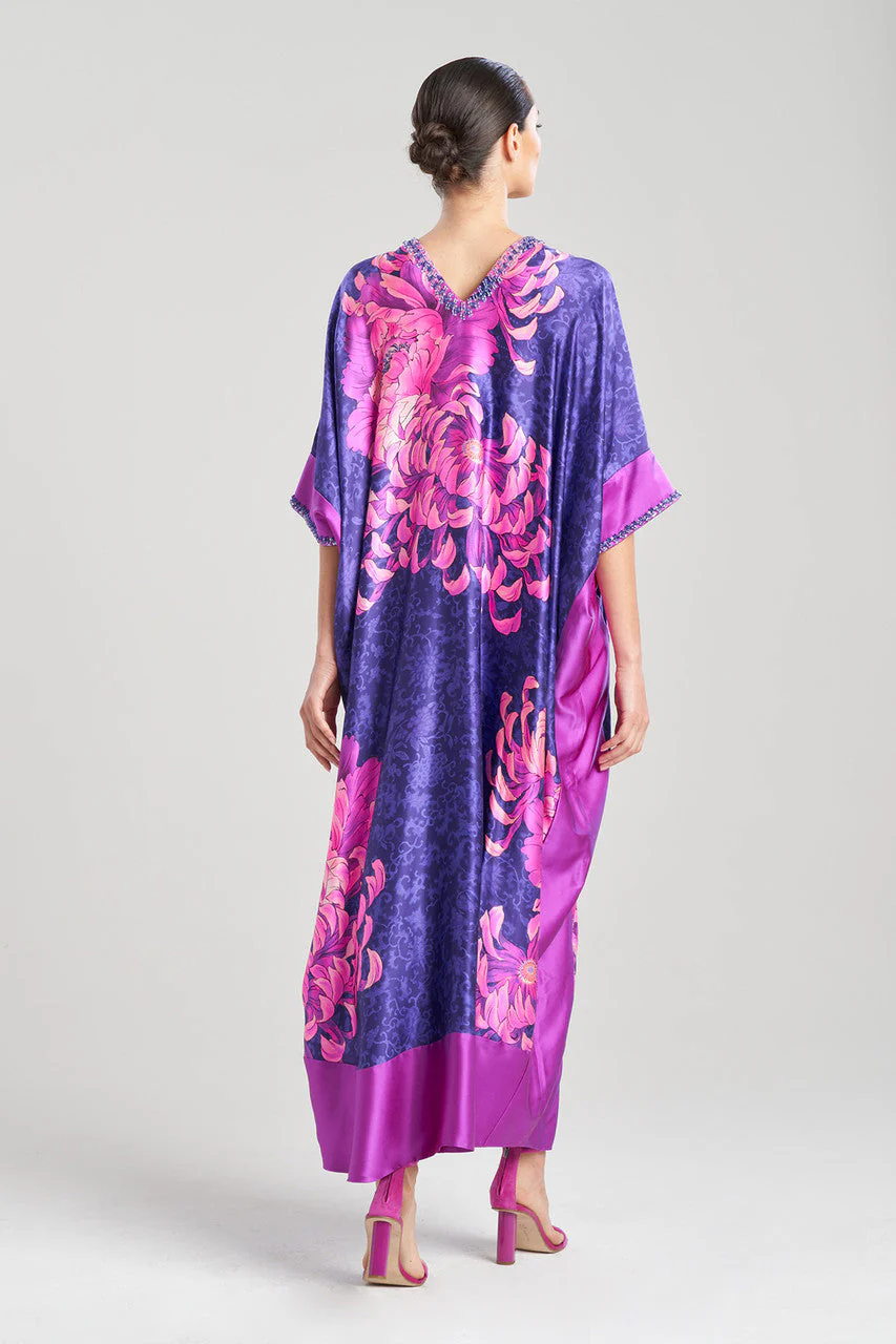 Sumida Charmeuse Embellished Silk Caftan - Image 2