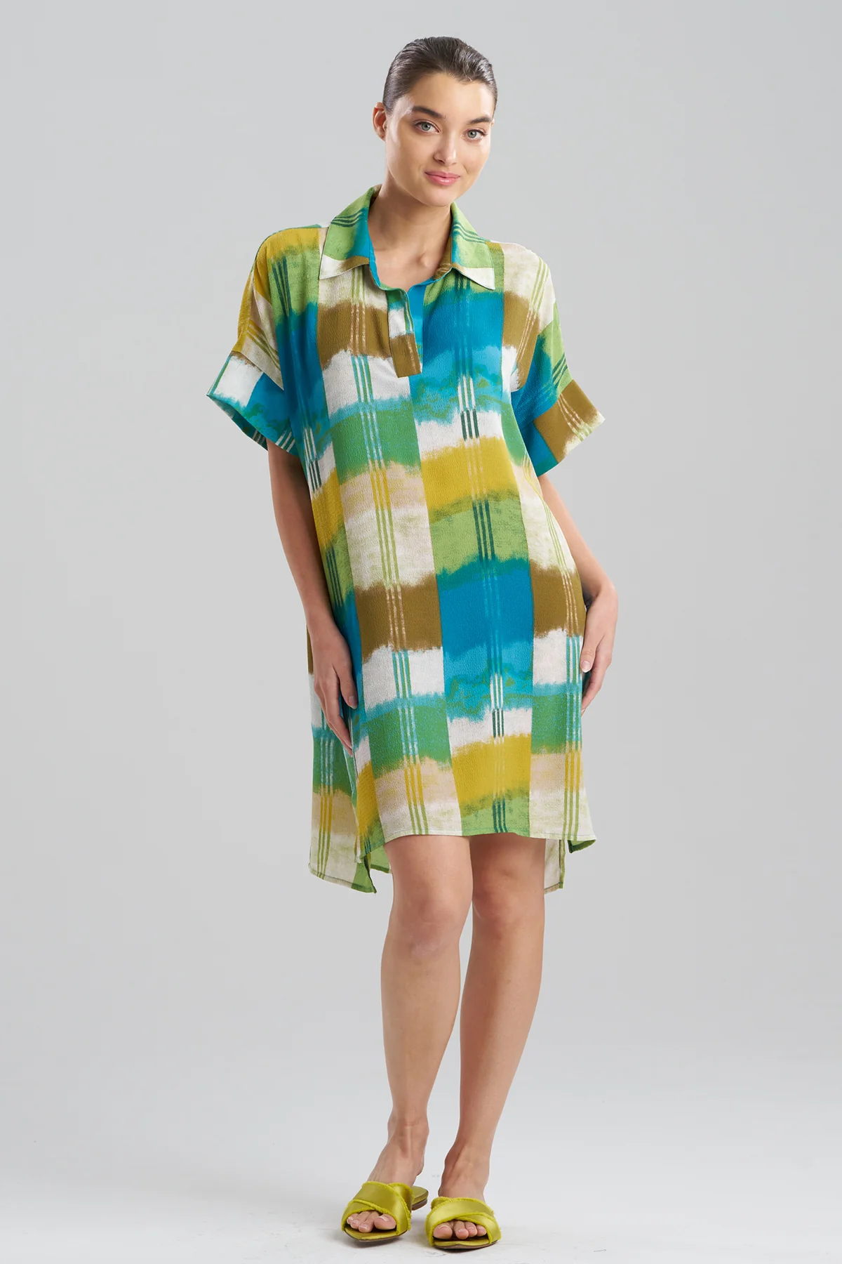 Sunset Crinkle Dolman Shirtdress - Image 2
