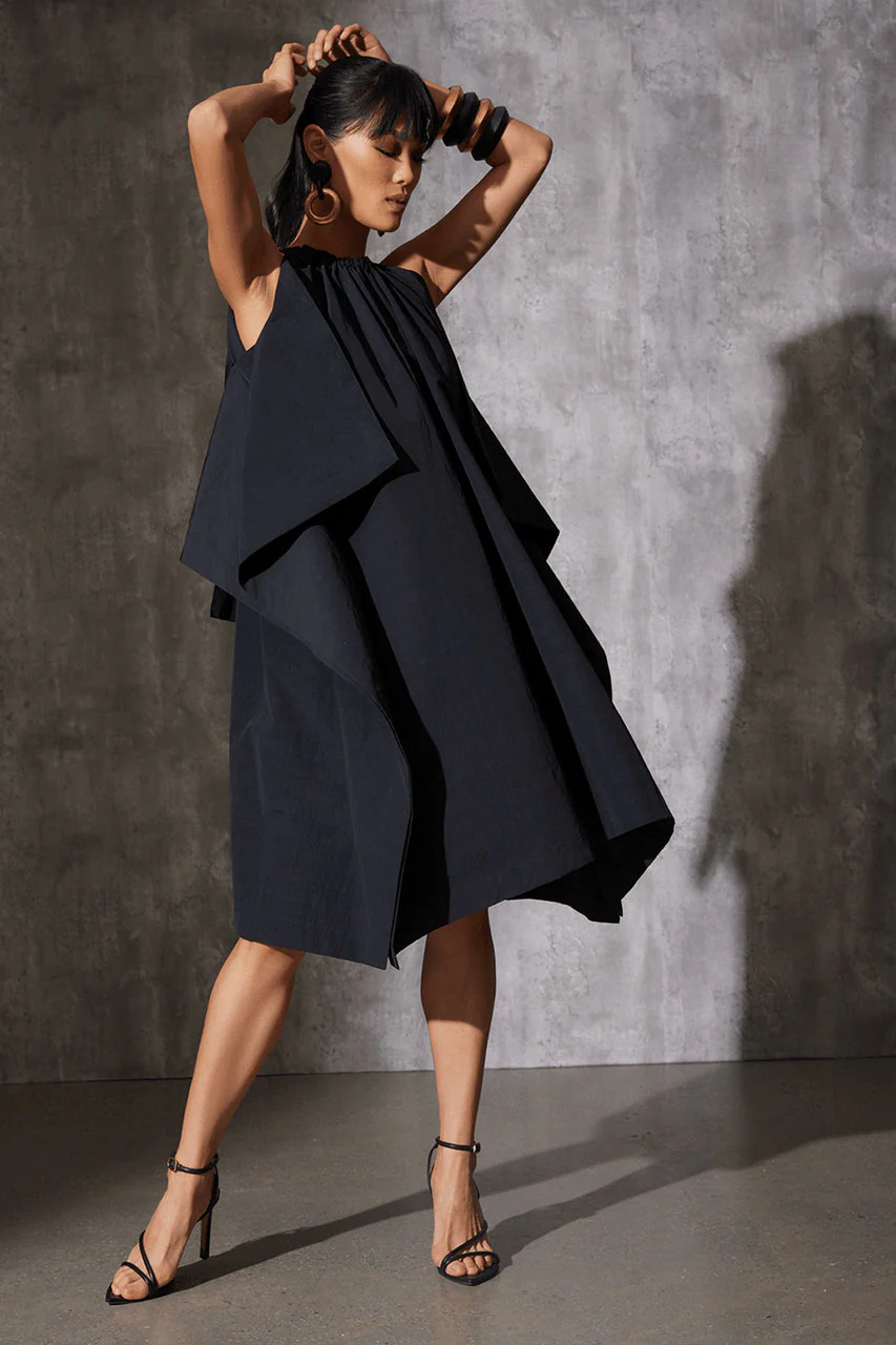 Taffeta Handkerchief Dress - Image 4