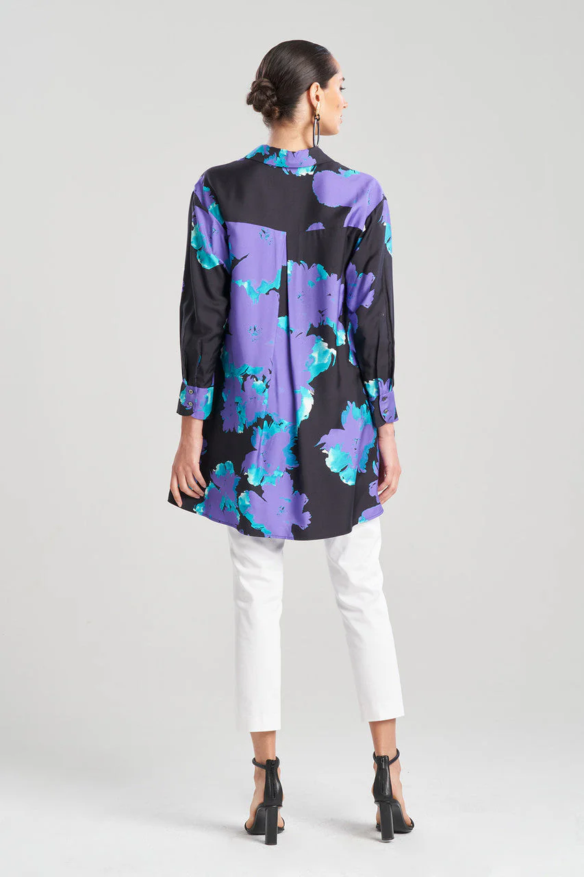 Taichou Cotton Silk Oversized Half Placket Shirt - Image 3