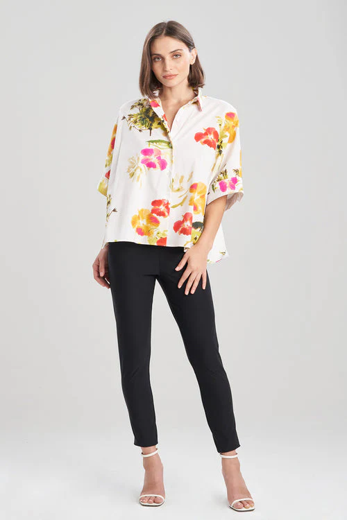 Takeda- Cotton Poplin Caftan Shirt - Image 11