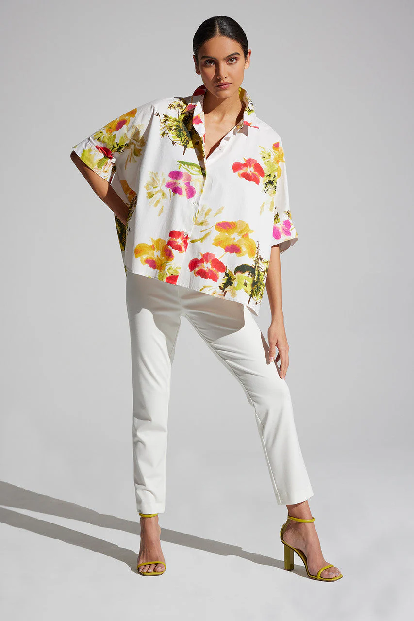 Takeda- Cotton Poplin Caftan Shirt - Image 3
