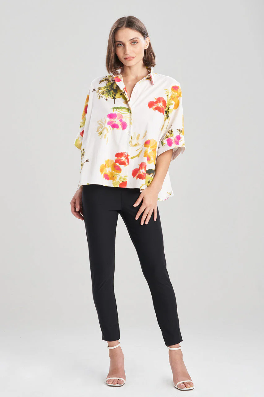 Takeda- Cotton Poplin Caftan Shirt - Image 4