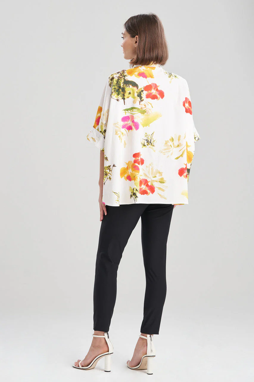 Takeda- Cotton Poplin Caftan Shirt - Image 5
