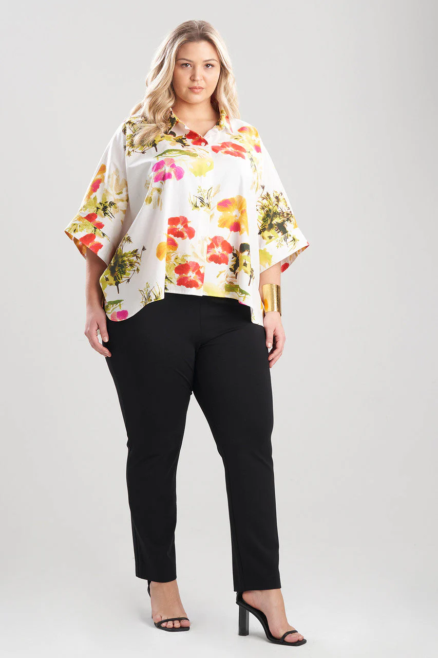 Takeda- Cotton Poplin Caftan Shirt - Image 7