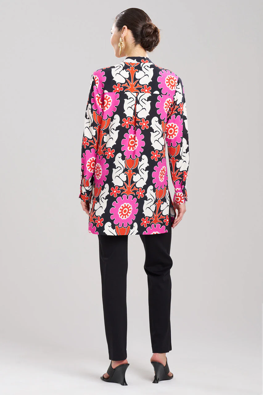 Talitha Crepe Barong Half Placket Shirt - Image 2