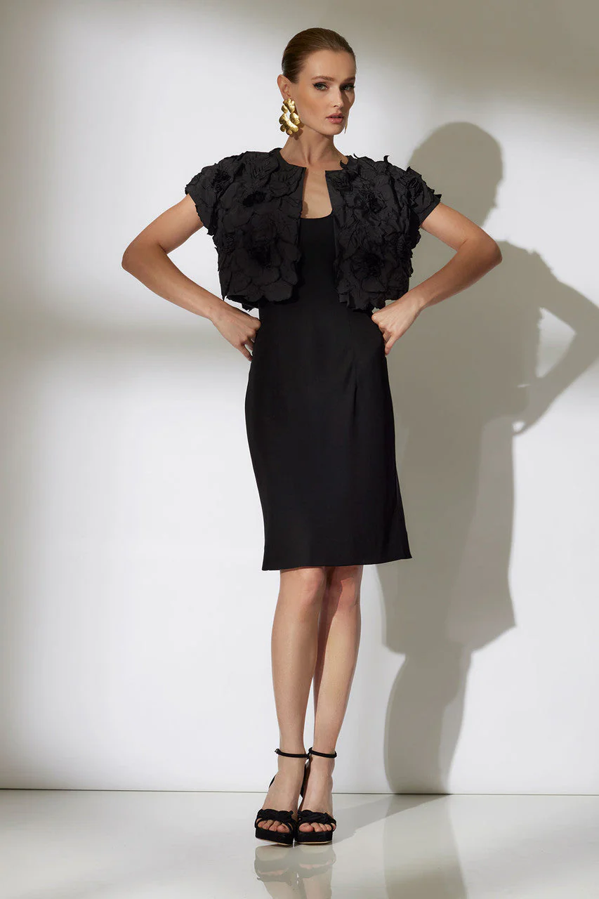 Tech Cotton Taffeta Embroidered Bolero - Image 3