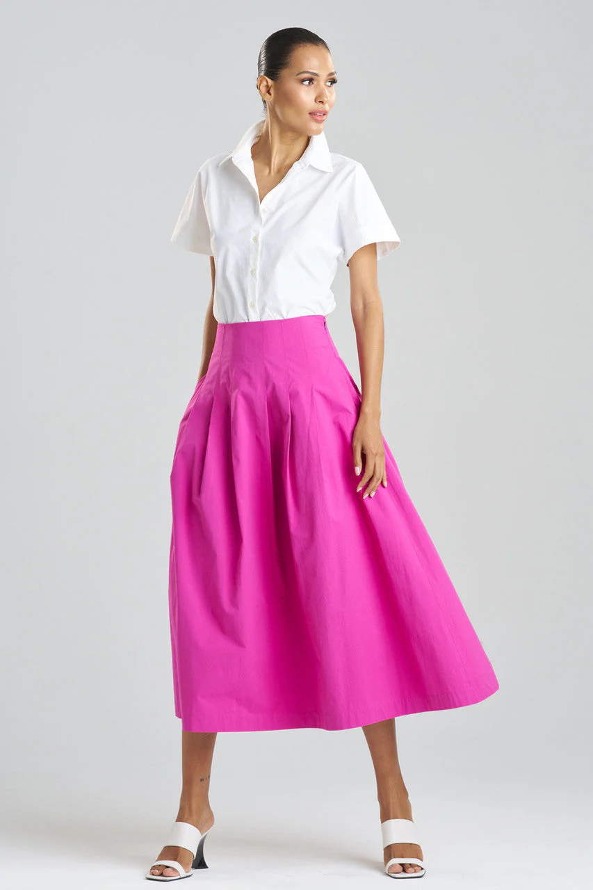 Tech Cotton Taffeta Maxi Skirt - Image 2