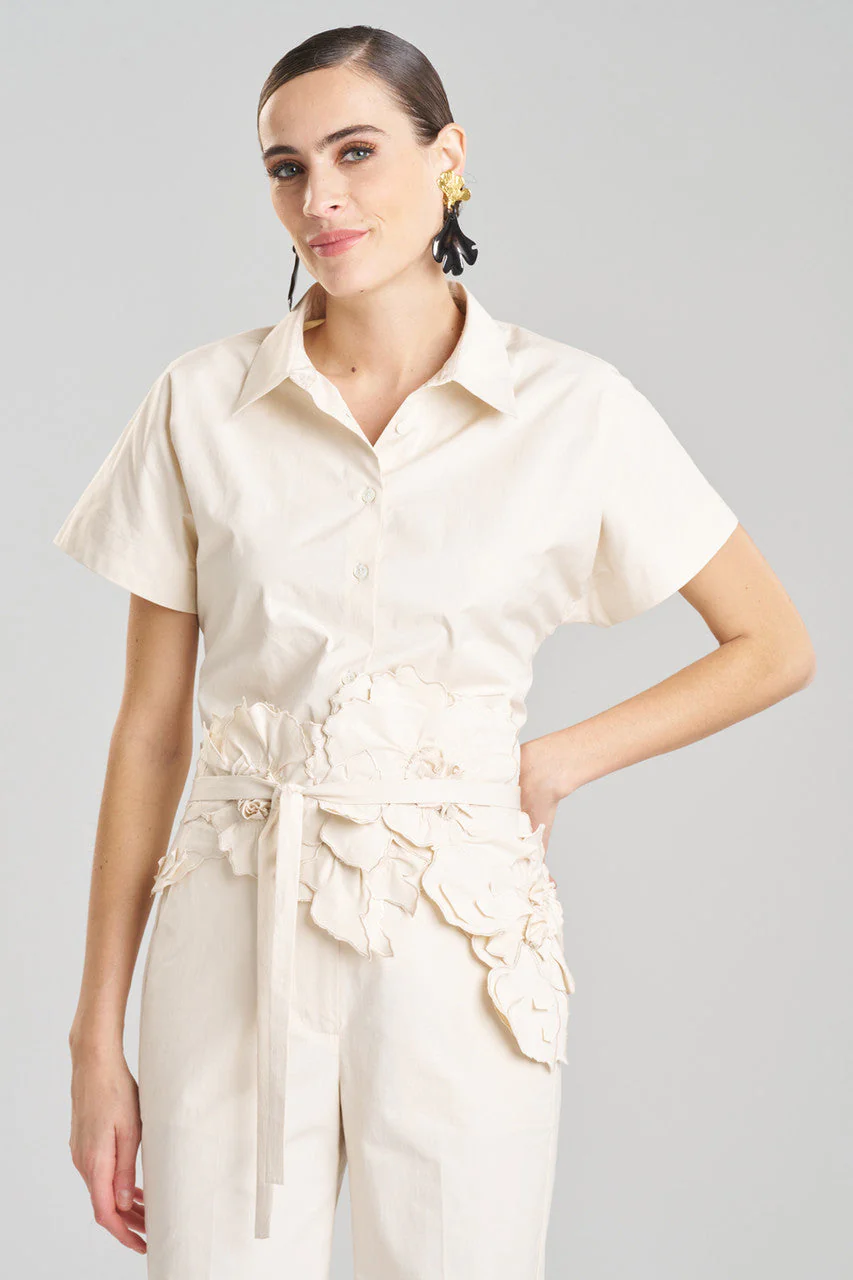 Tech Cotton Taffeta Obi Belt - Image 2