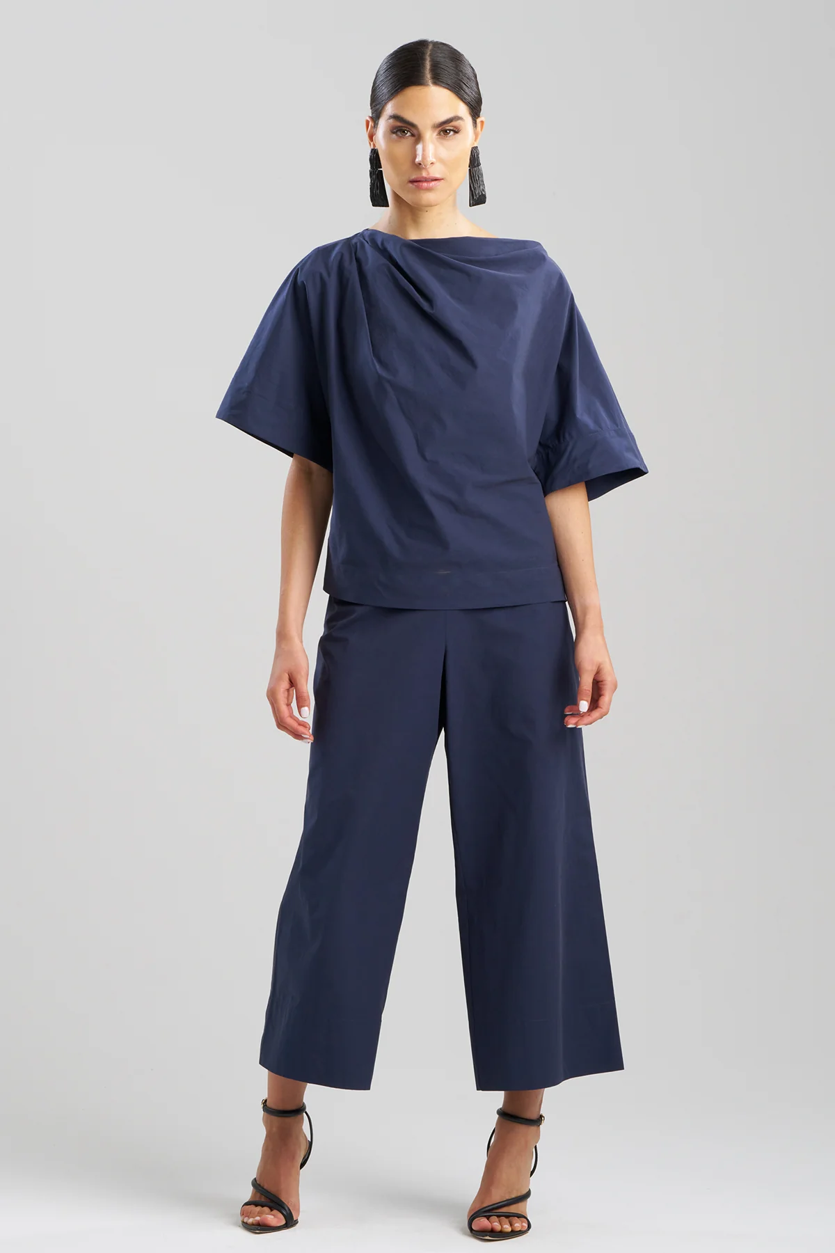 Tech Cotton Taffeta Origami Top