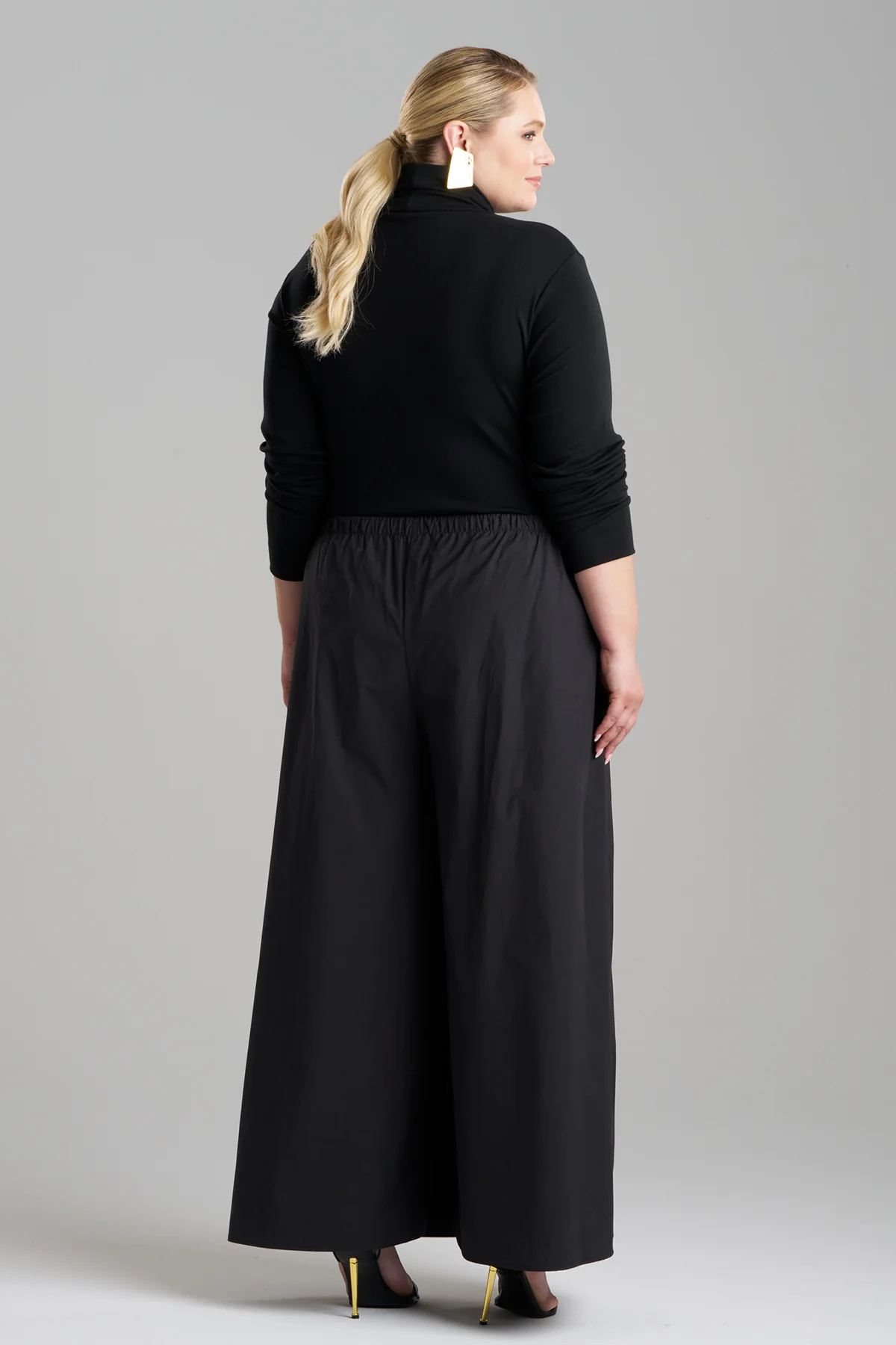 Tech Cotton Taffeta Palazzo Pants - Image 6