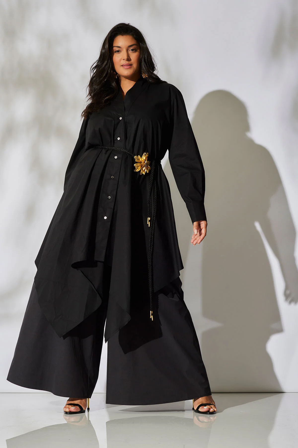 Tech Cotton Taffeta Palazzo Pants - Image 7