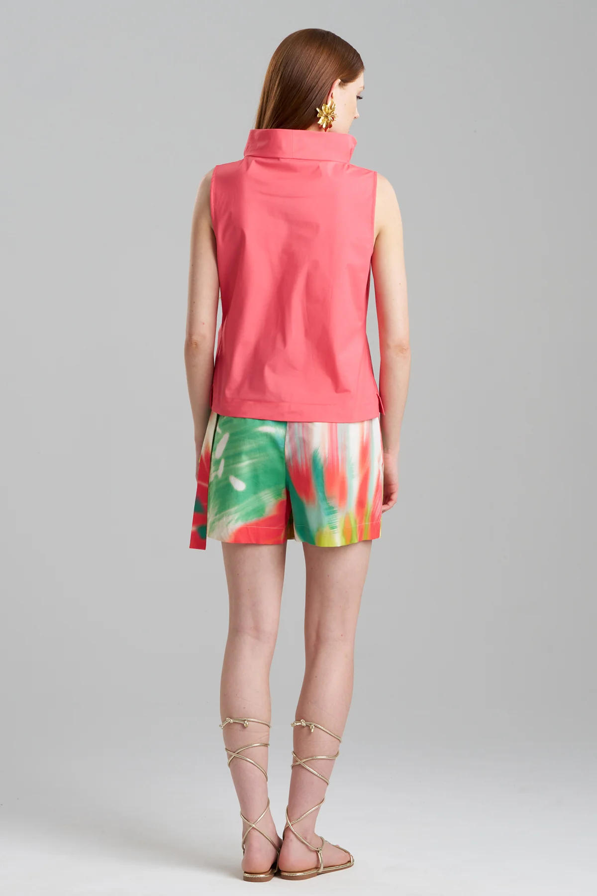 Techno Poplin Cowl Top - Image 3