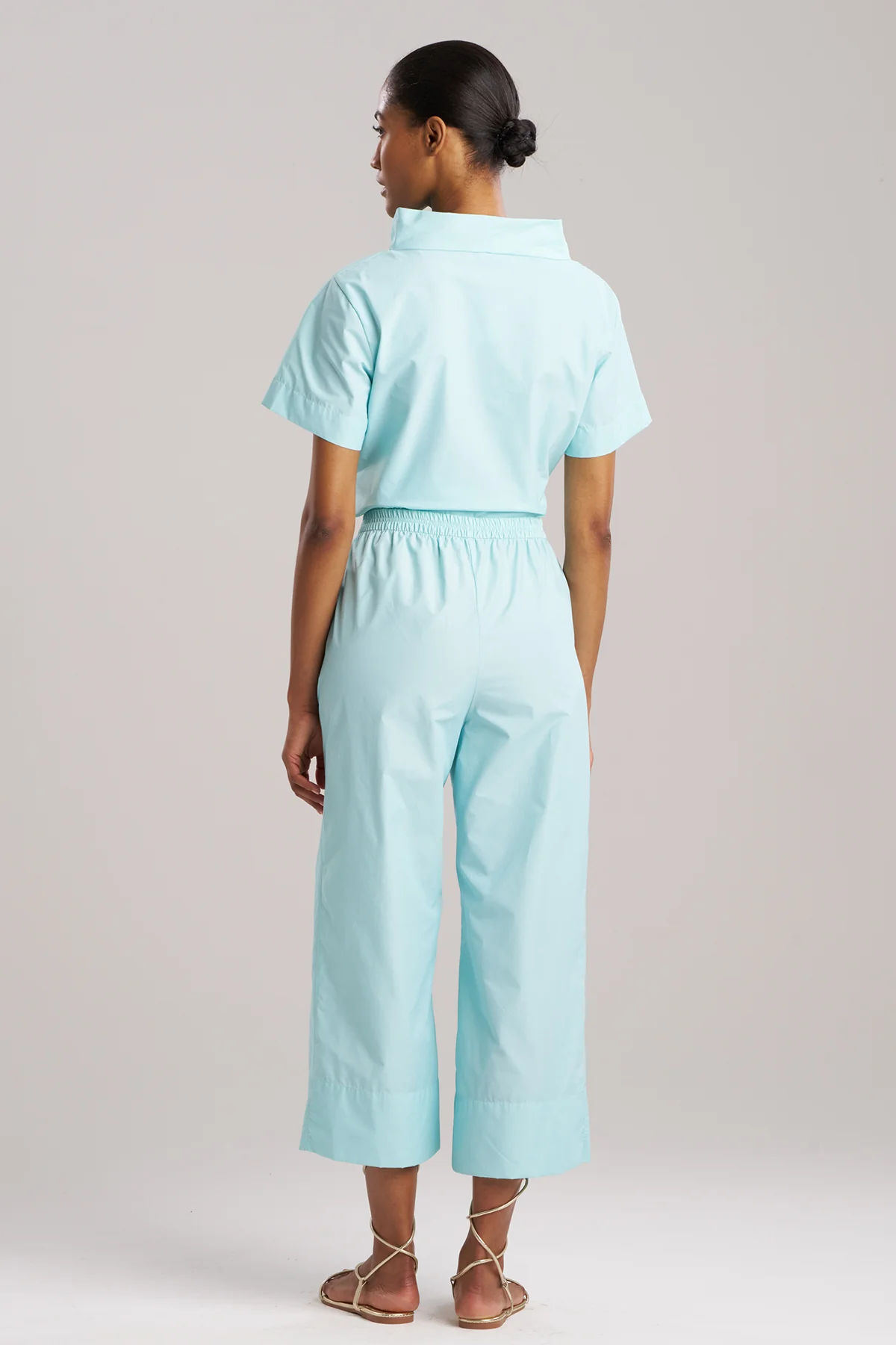 Techno Poplin Cropped Pants - Image 3