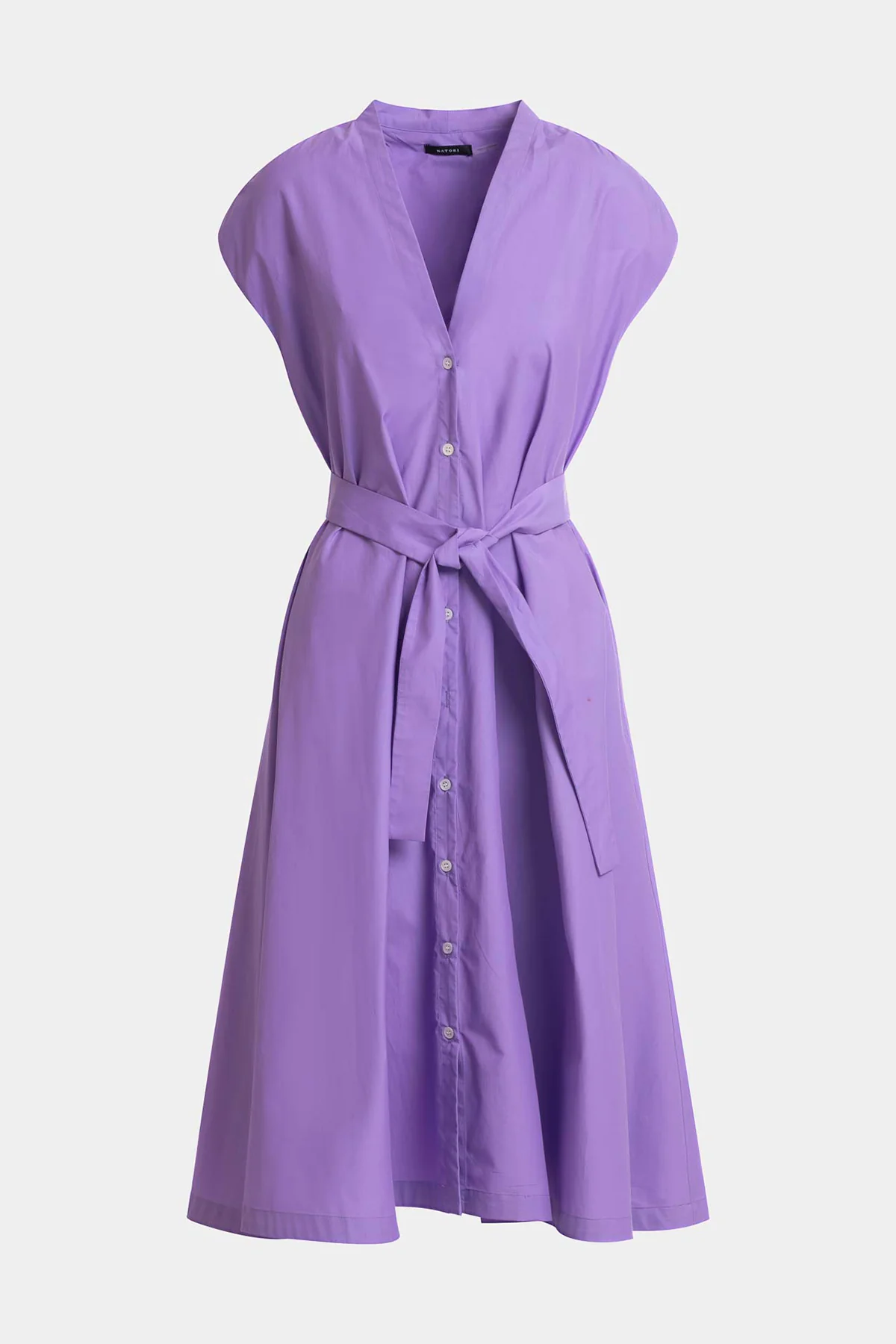 Techno Poplin Tie Front Dress - Image 4