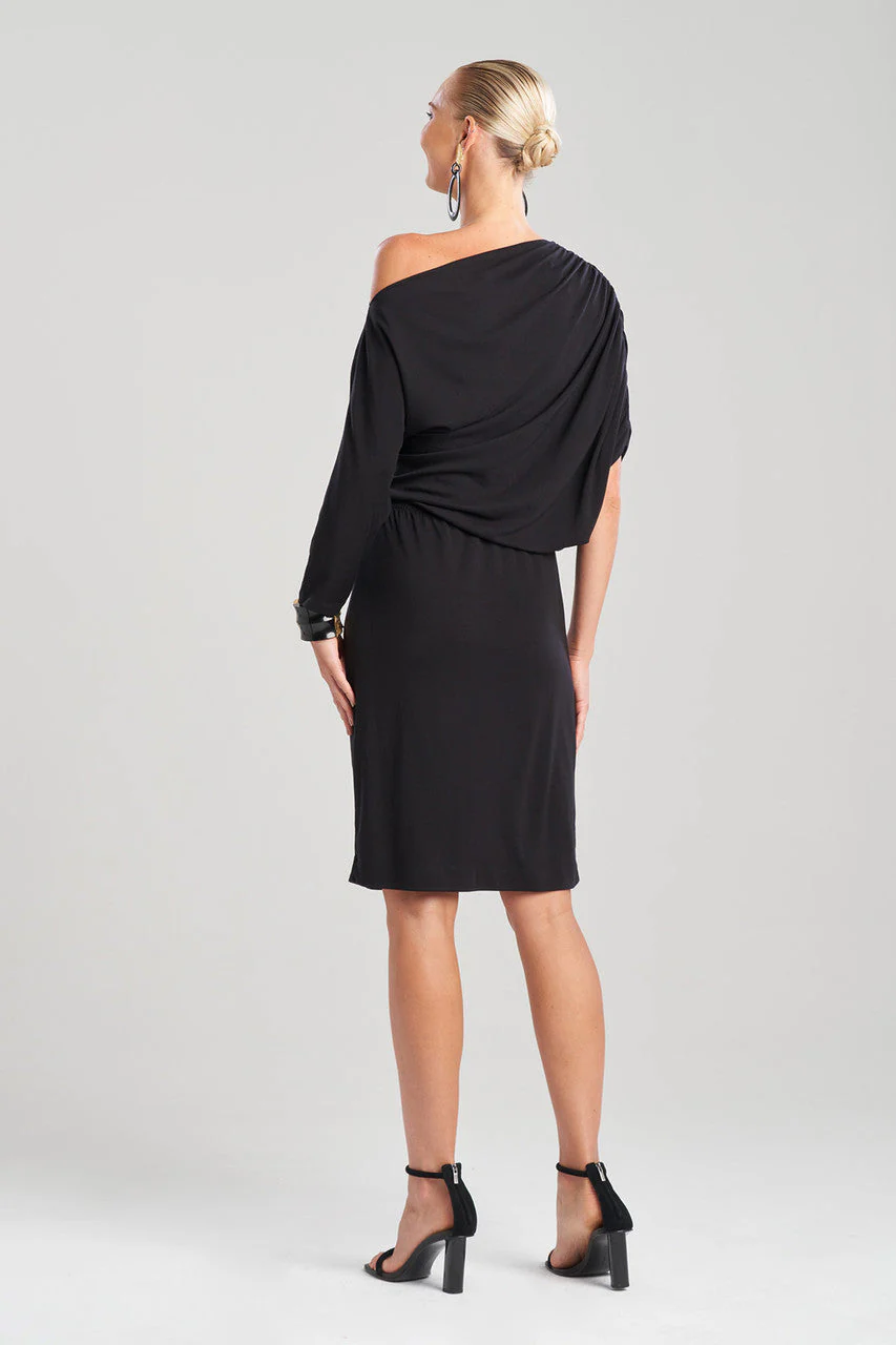Tencel™ Asymmetrical Drape Dress - Image 2