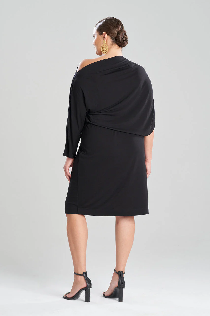 Tencel™ Asymmetrical Drape Dress - Image 4