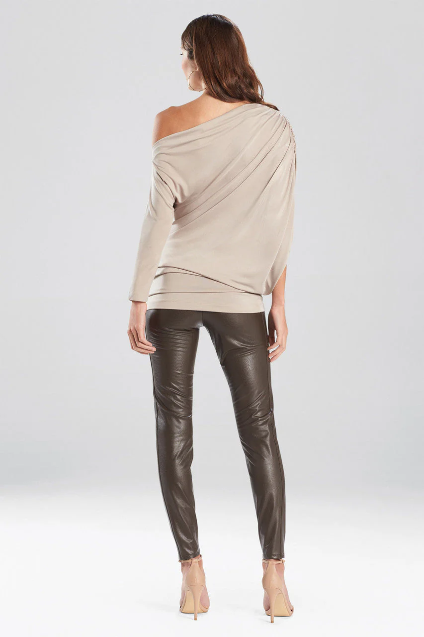 TENCEL™ Jersey Asymmetrical Ruched Top - Image 2