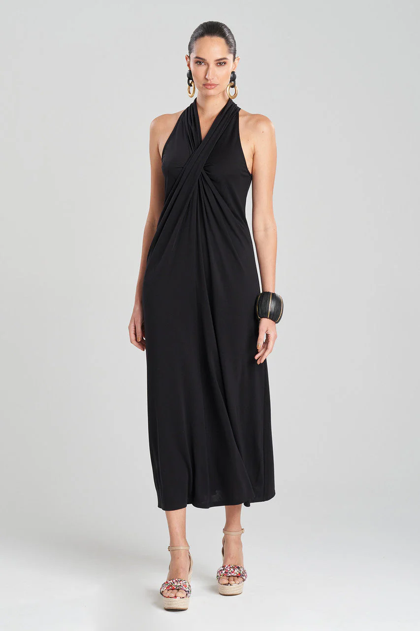 TENCEL™ Jersey Crossover Halter Dress - Image 3