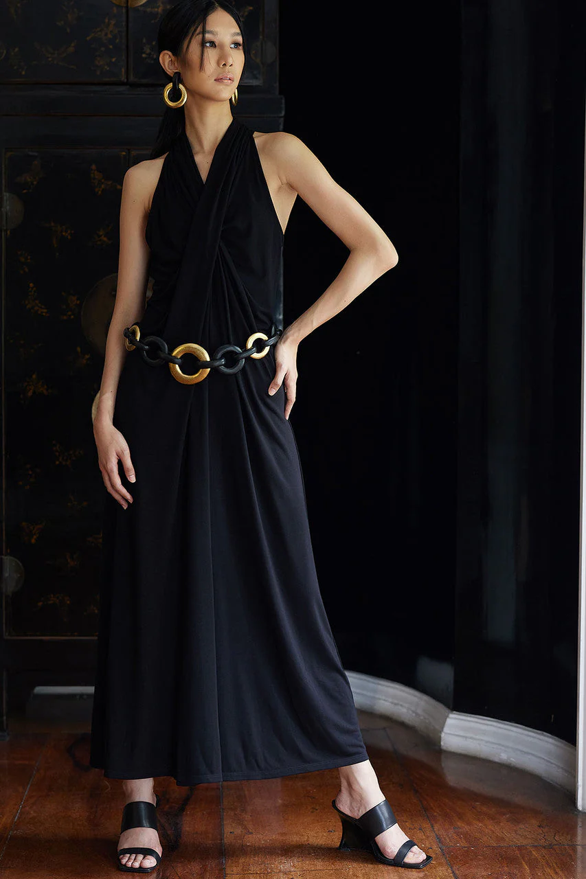 TENCEL™ Jersey Crossover Halter Dress - Image 6