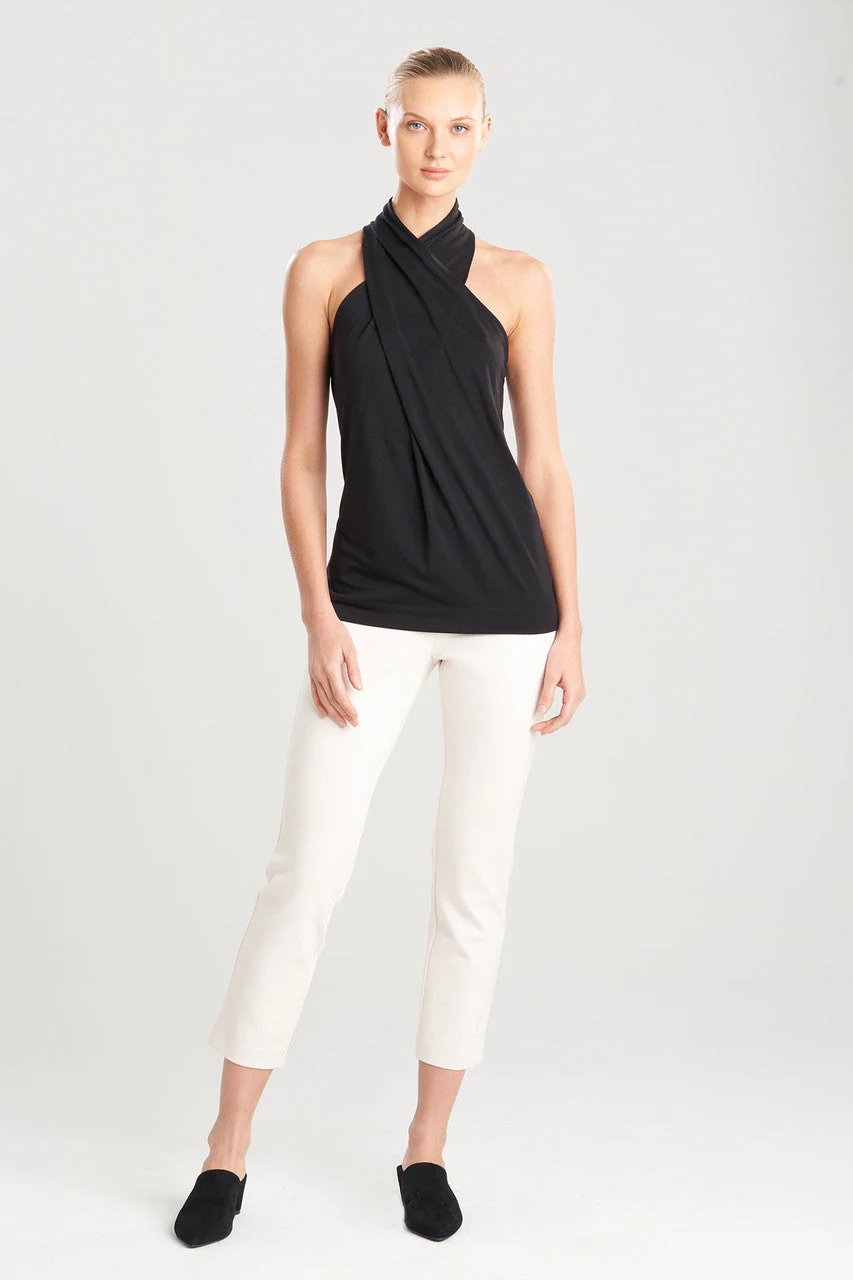 TENCEL™ Jersey Crossover Halter Tank - Image 2