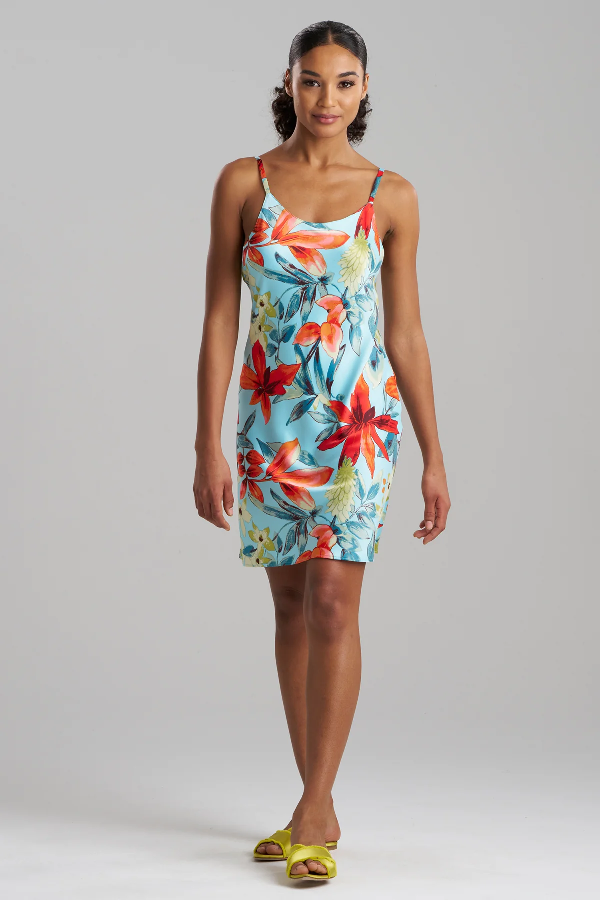 Tropical Breeze Satin Chemise