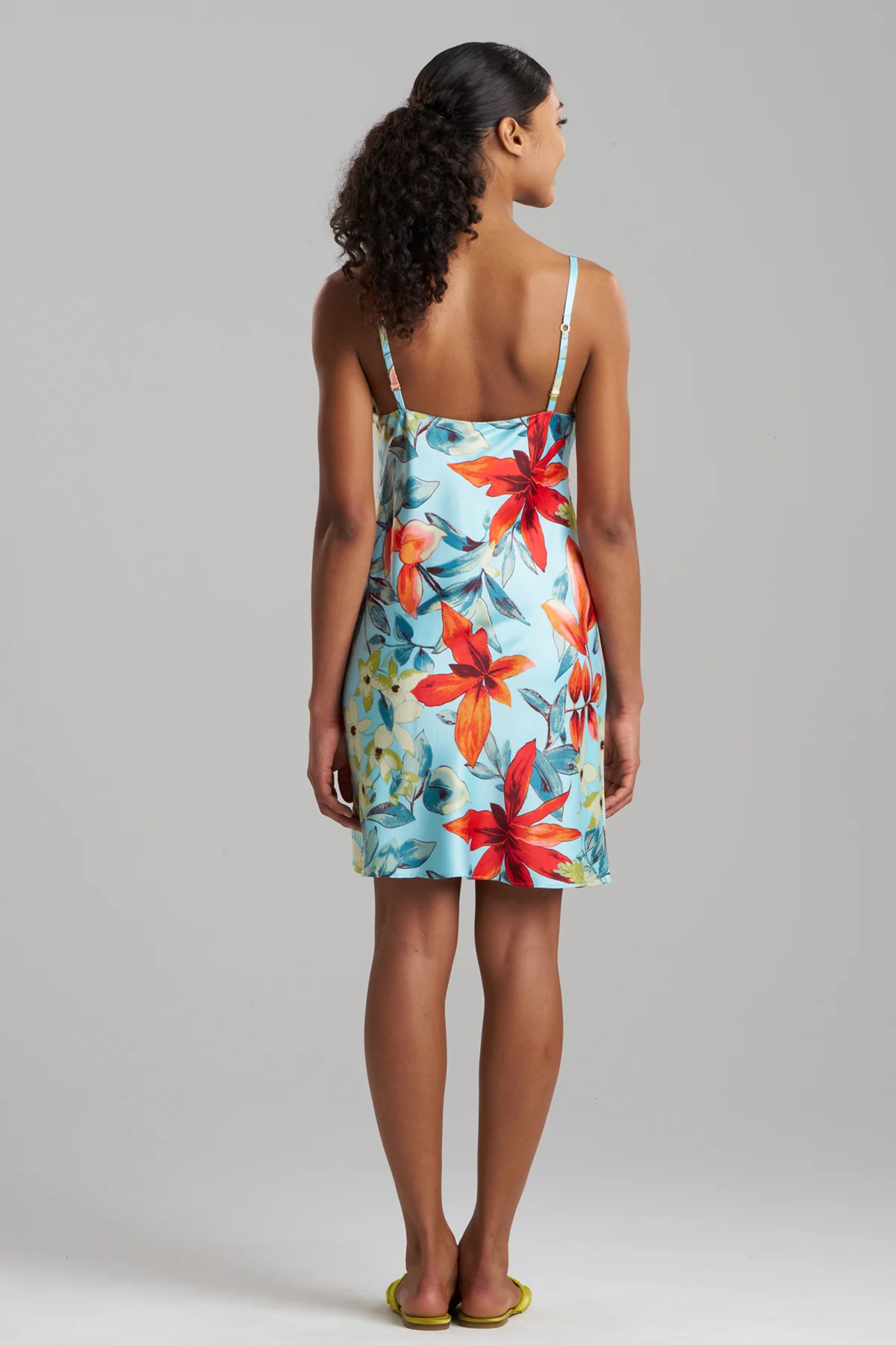 Tropical Breeze Satin Chemise - Image 2