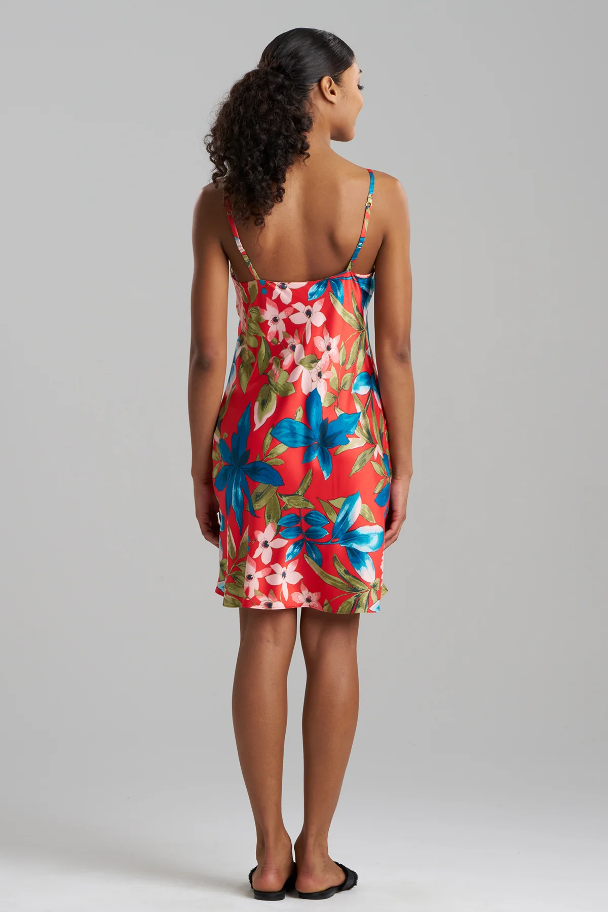 Tropical Breeze Satin Chemise - Image 2