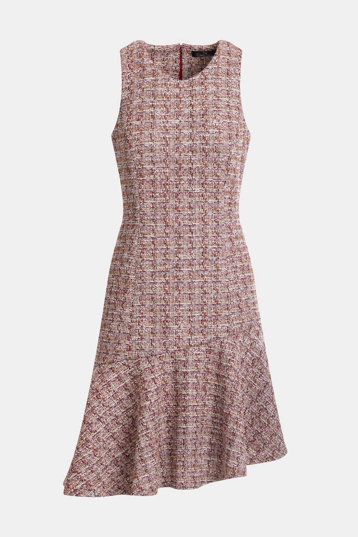 Tweed Sleeveless Flounce Dress - Image 3