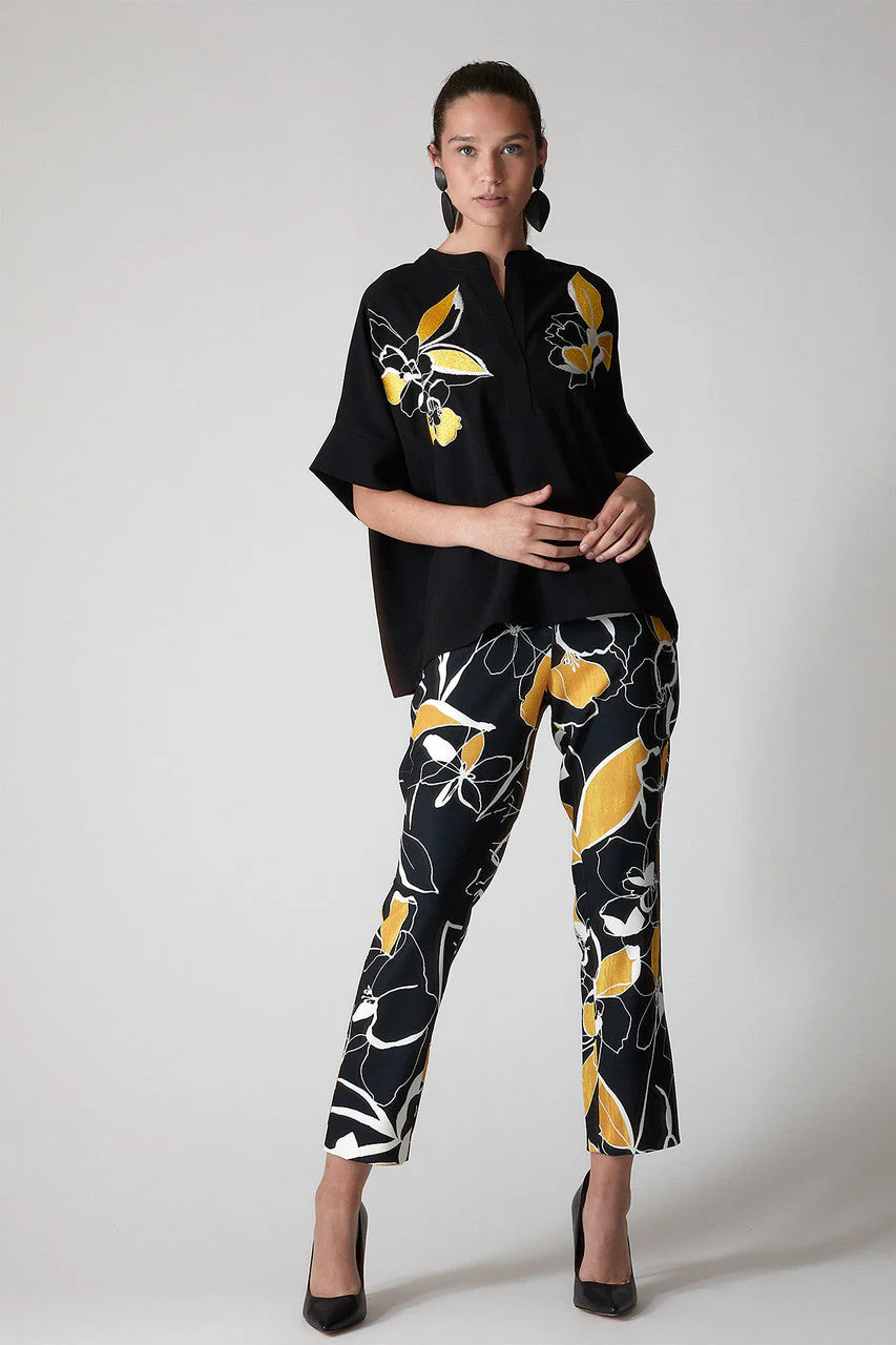 Ume Crepe Slim Pants - Image 4