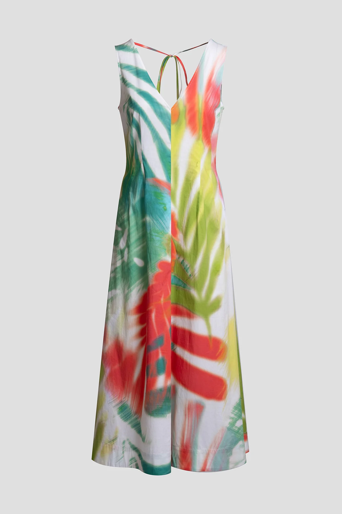 Usami Cotton V-Neck Maxi Dress - Image 4