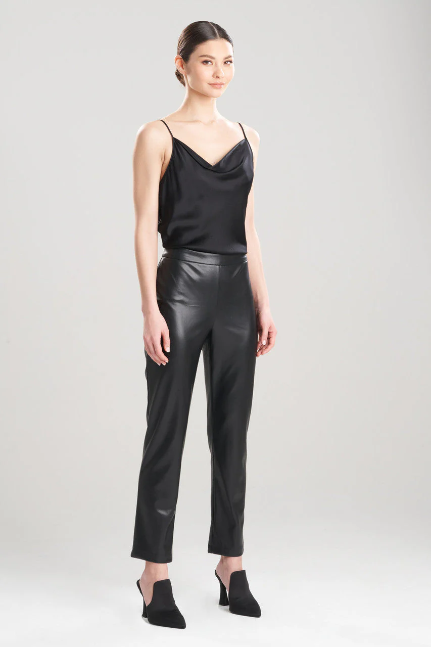 Vegan Luxe Lambskin Ankle Pants - Image 3