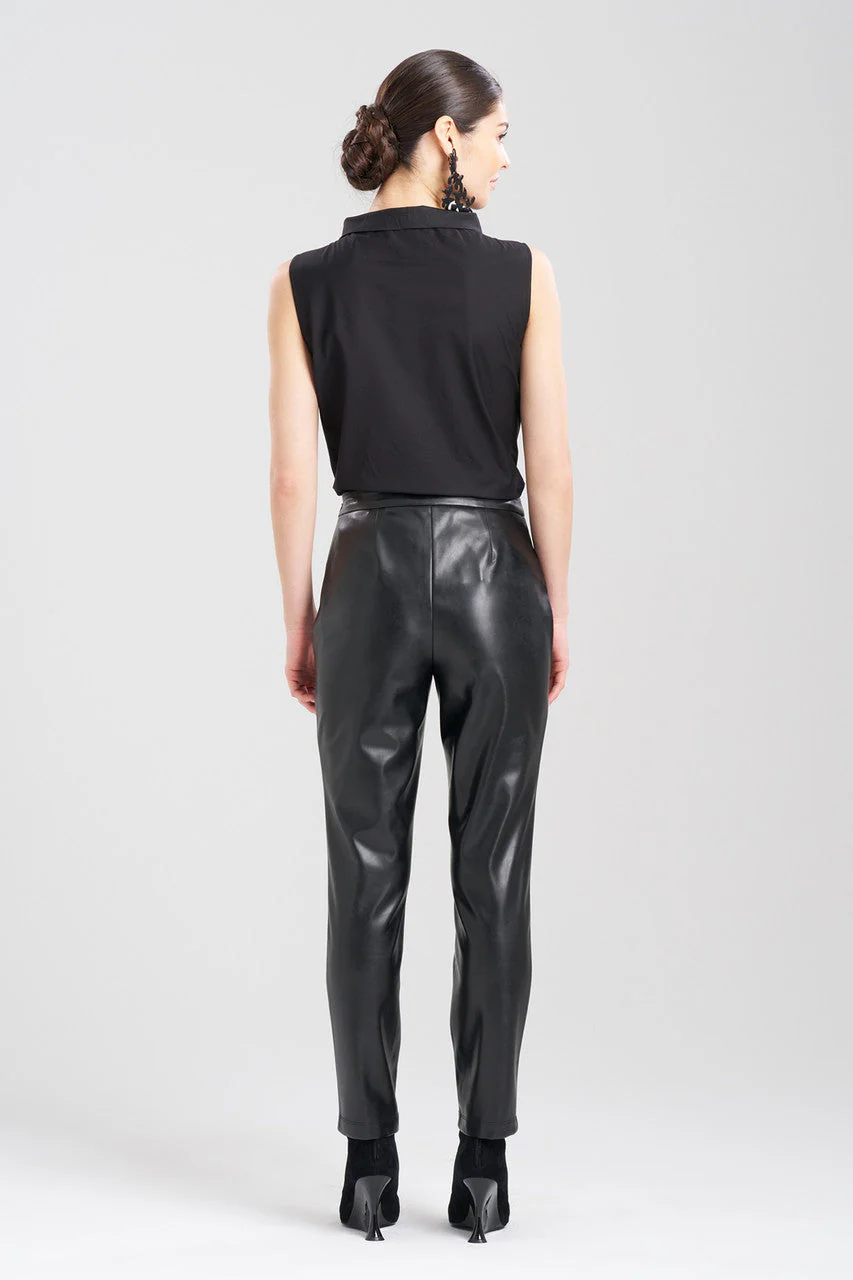 Vegan Luxe Lambskin Ankle Pants - Image 4