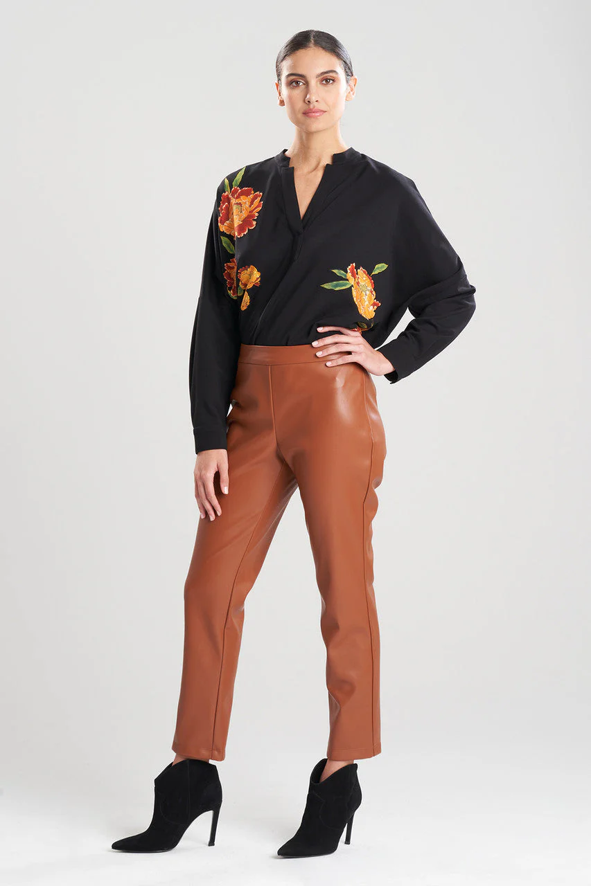 Vegan Luxe Lambskin Ankle Pants - Image 2
