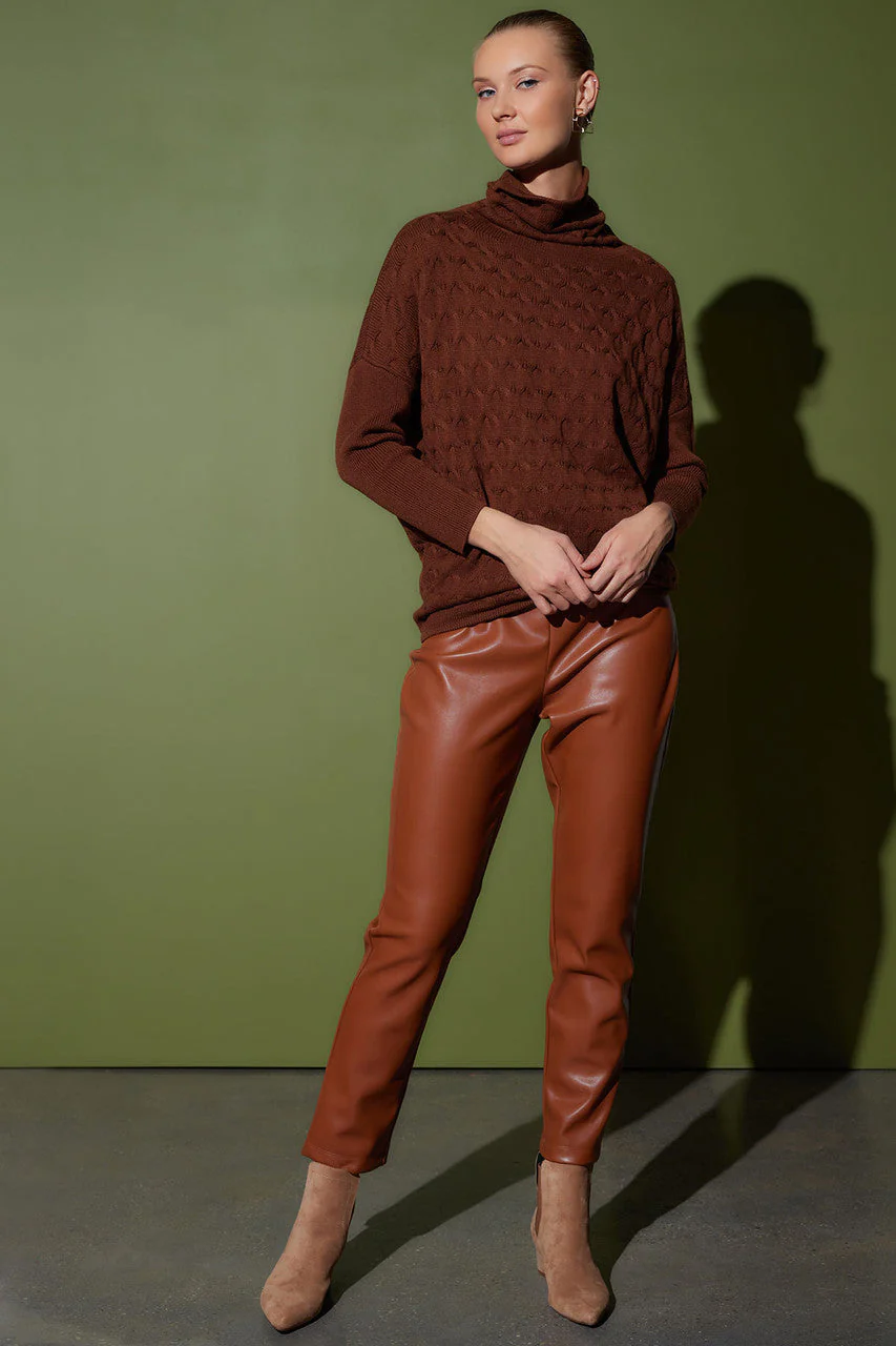 Vegan Luxe Lambskin Ankle Pants - Image 4