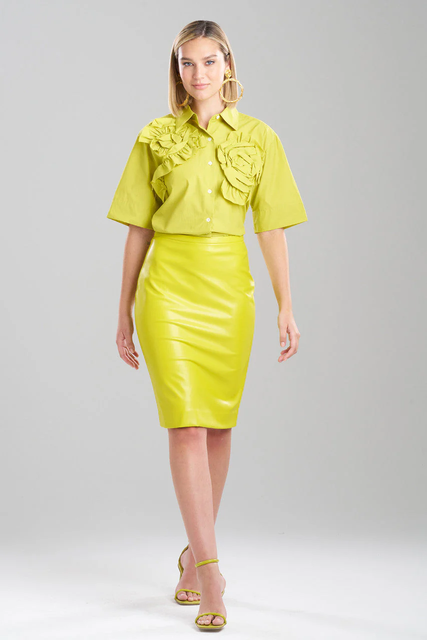 Vegan Luxe Lambskin Skirt - Image 2