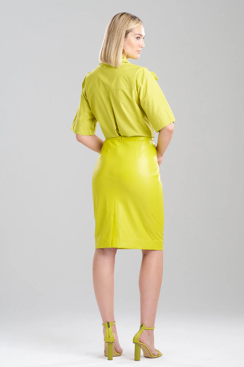 Vegan Luxe Lambskin Skirt - Image 3