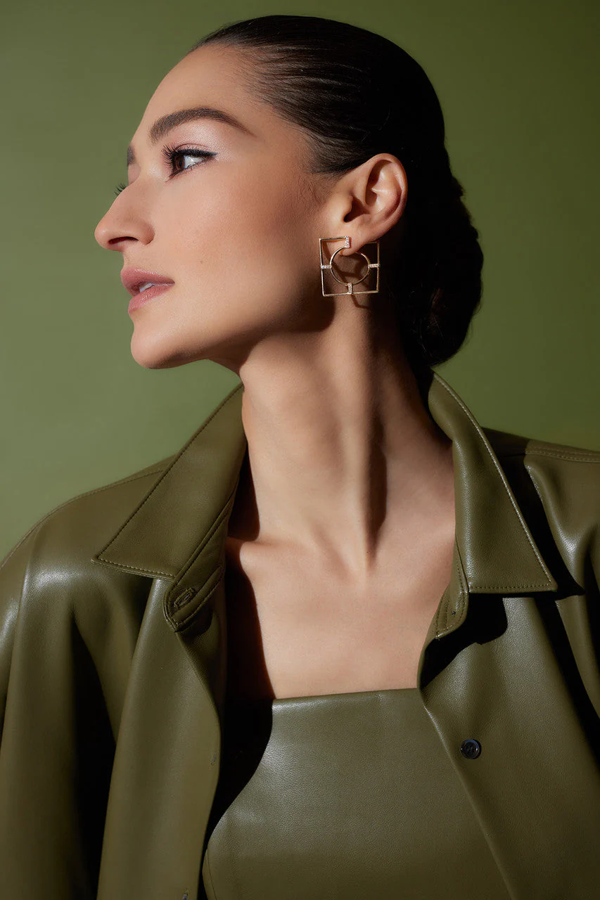 Vegan Luxe Leather Caftan Shirt - Image 7
